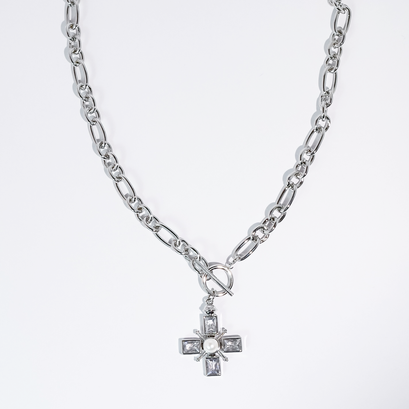 Divine Light Silver Necklace