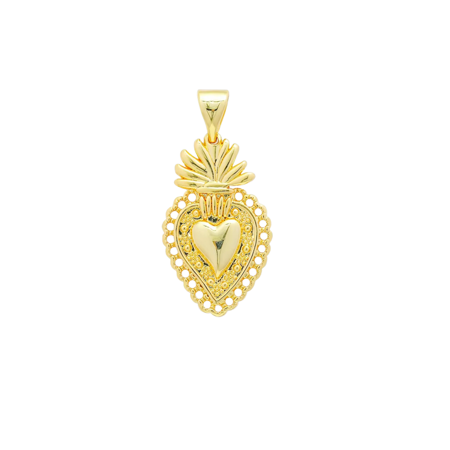 Divine Flame Heart Charm ~ Deep South Originals