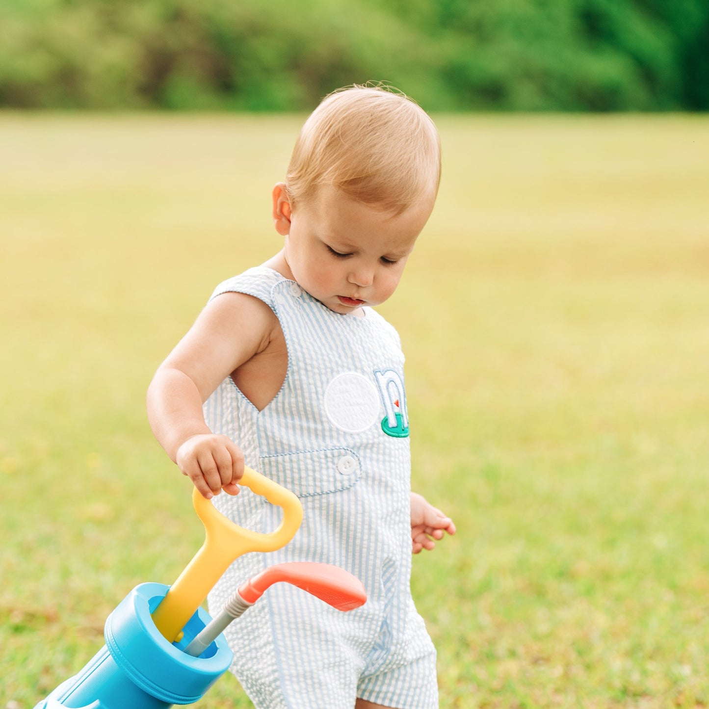 Baby Boy First Birthday Golf Outfit | Hole-In-One Jon Jon