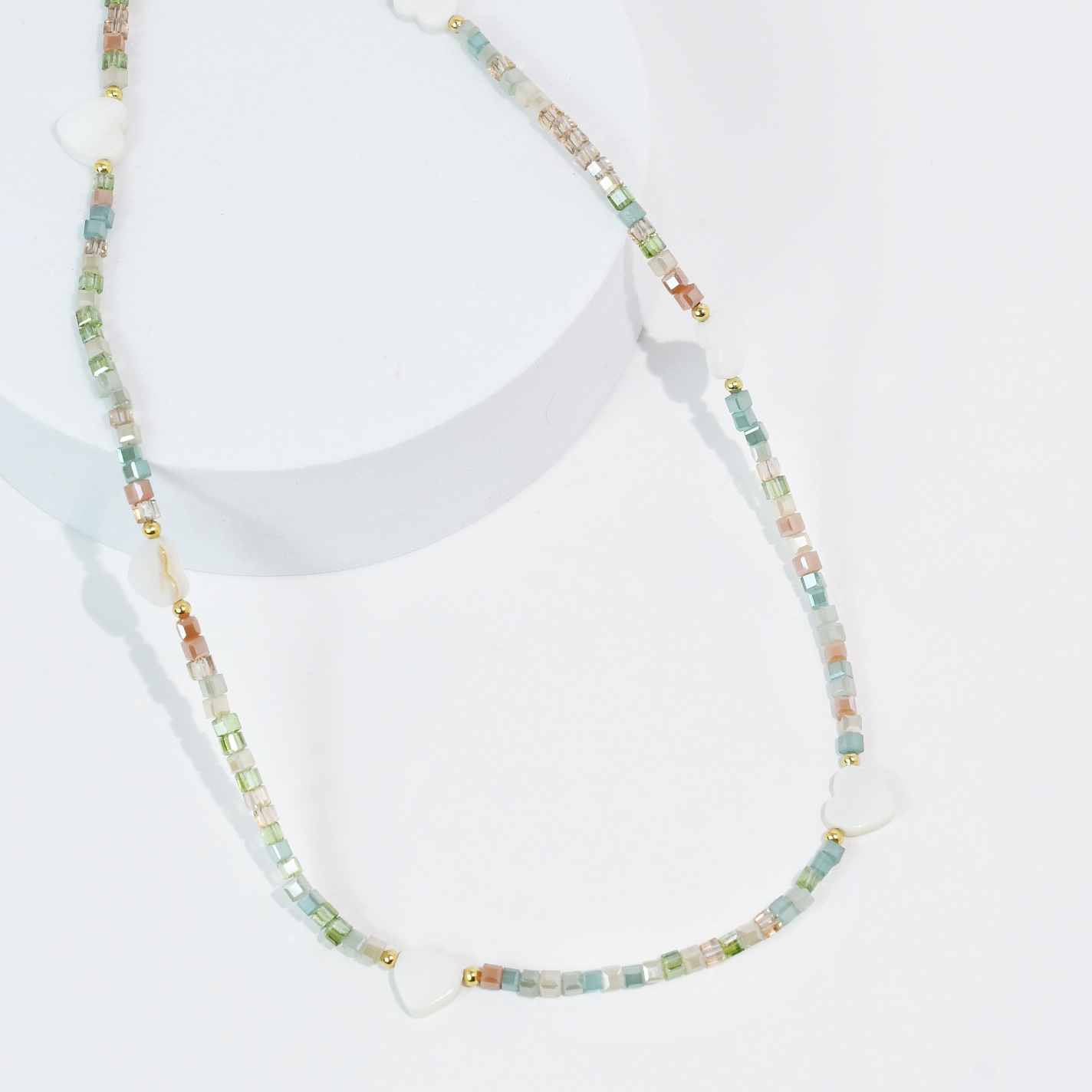 Heart Parade Beaded Necklace