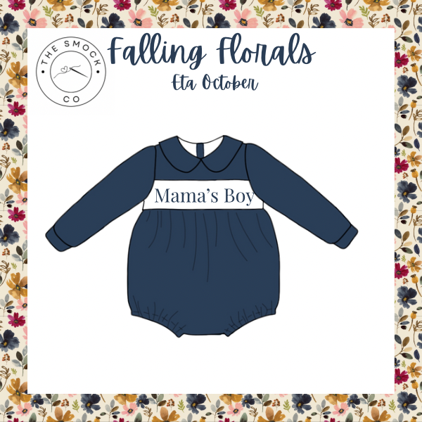 Falling Florals Boy Bubble