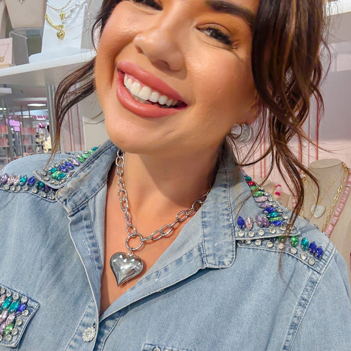 Heartbreaker Silver Chain