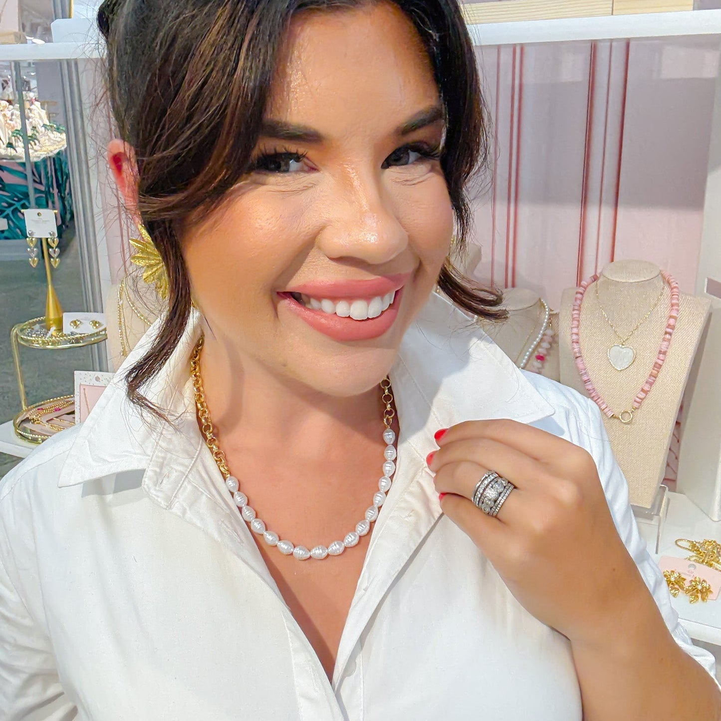 Pearl Pop Gold Necklace