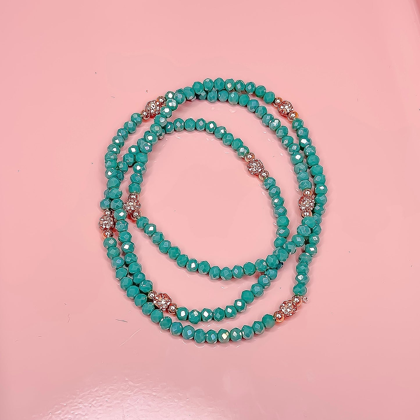 Turquoise Glimmer Wrap Bracelet