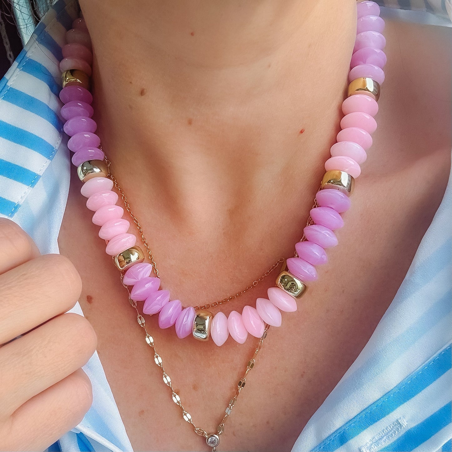 Pastel Day Dream Beaded Necklace