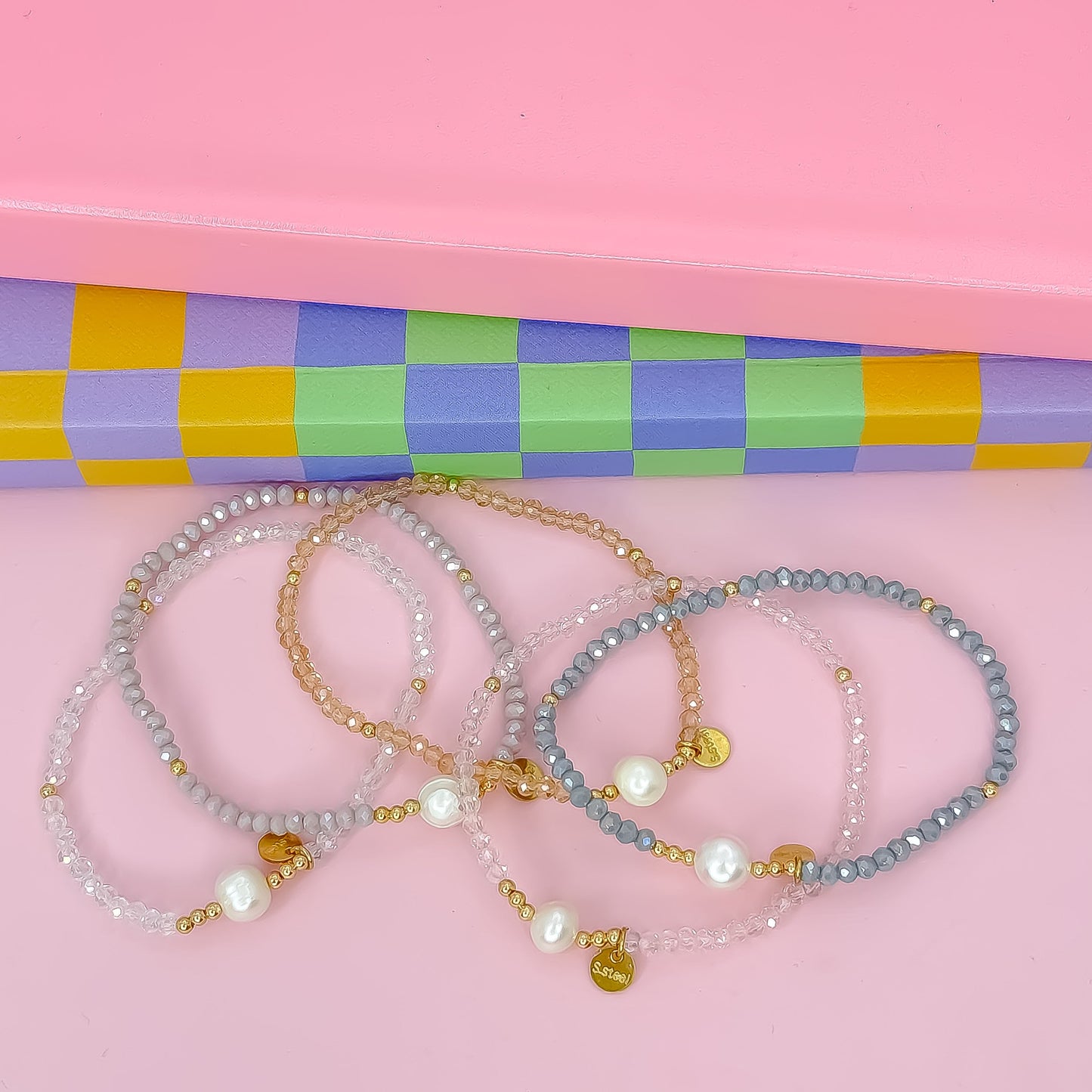 Pastel Pearl Party Bracelet