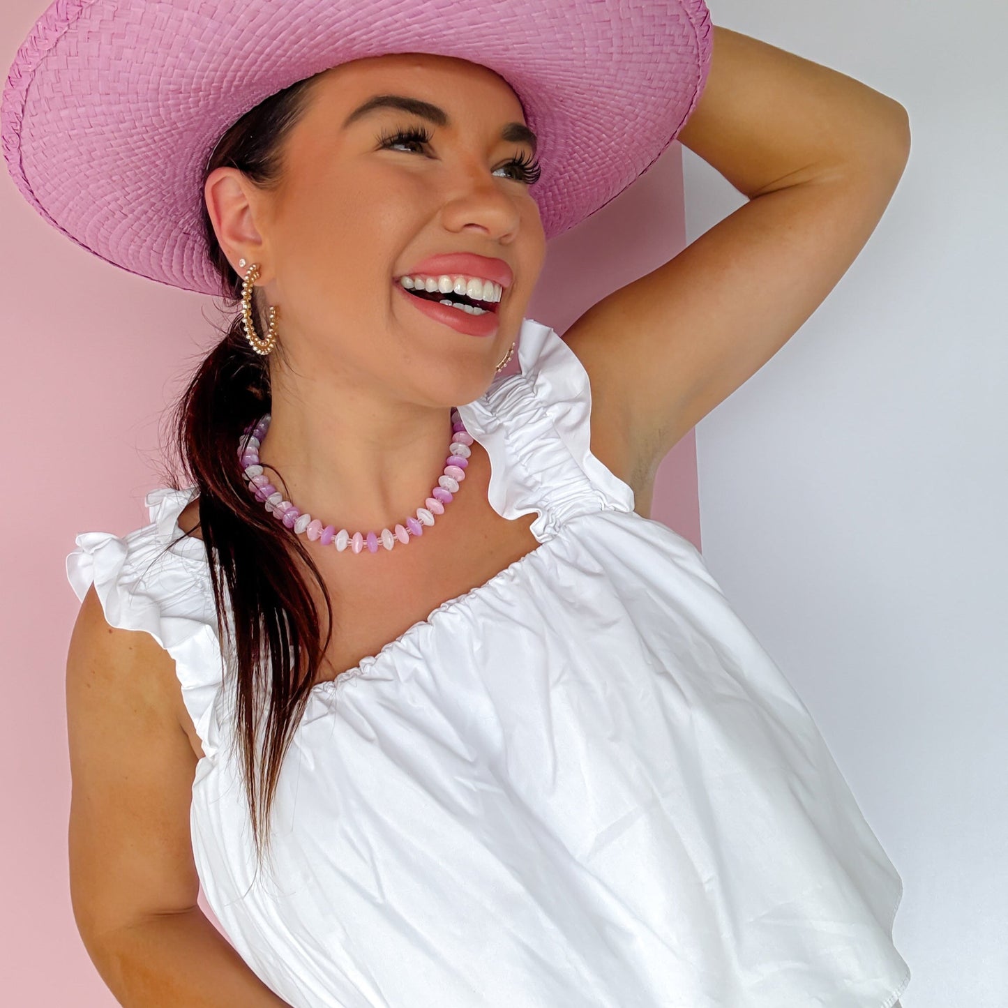 Lavender Cotton Necklace