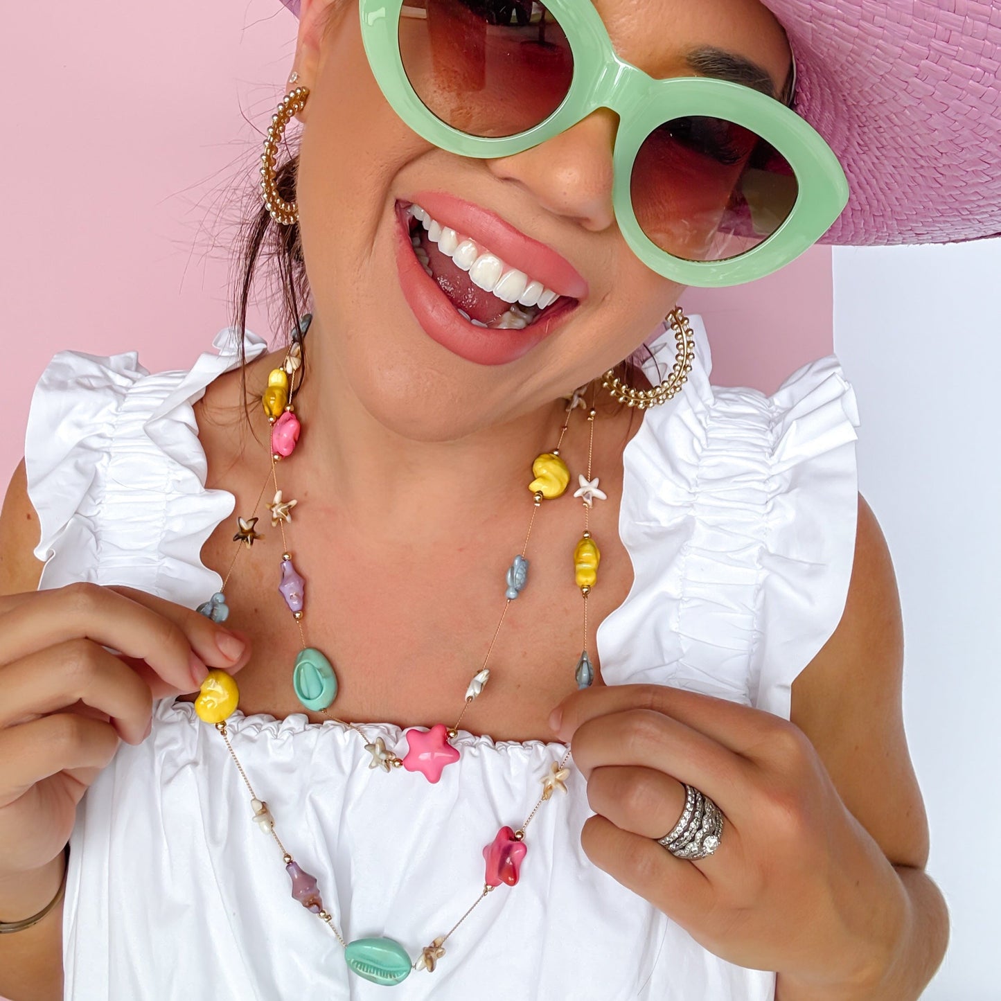 Starfish Kisses Long Necklace