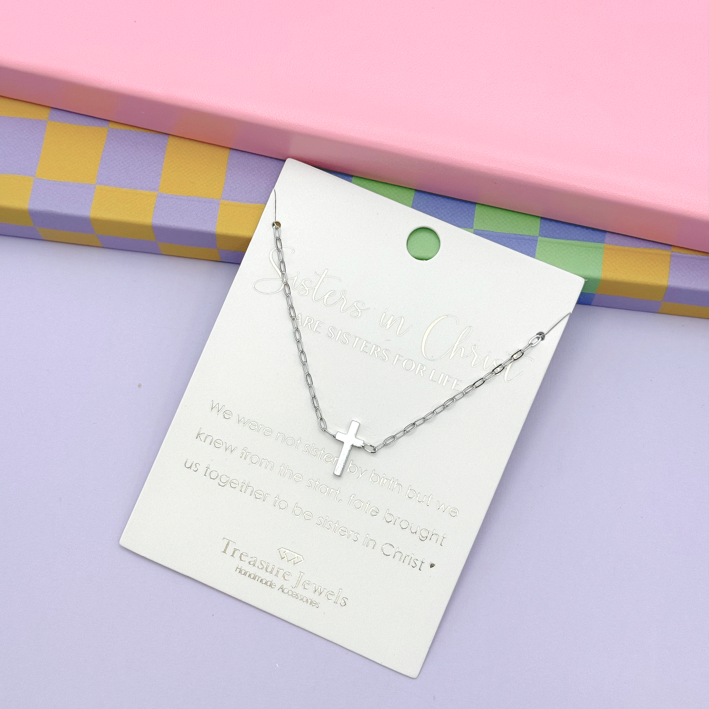 Sister Forever Silver Necklace