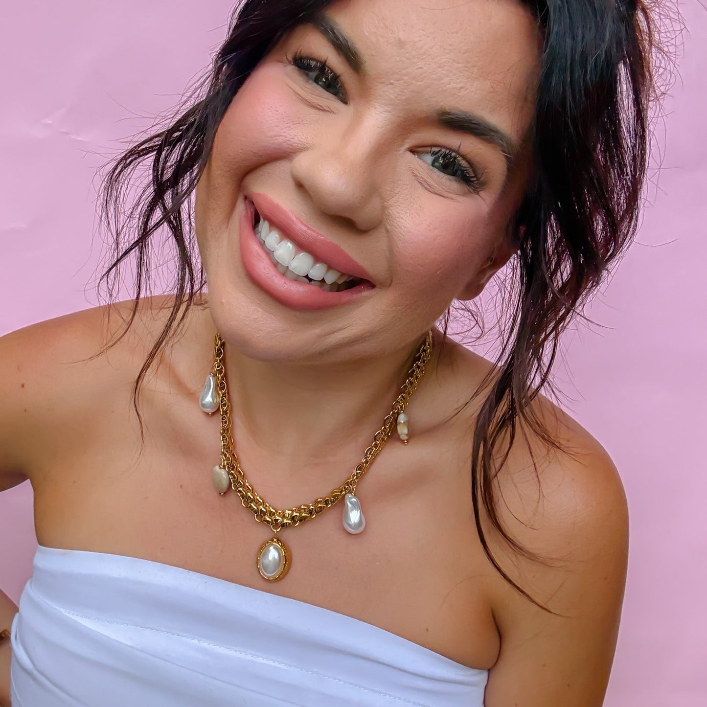 Pearl Drama Necklace