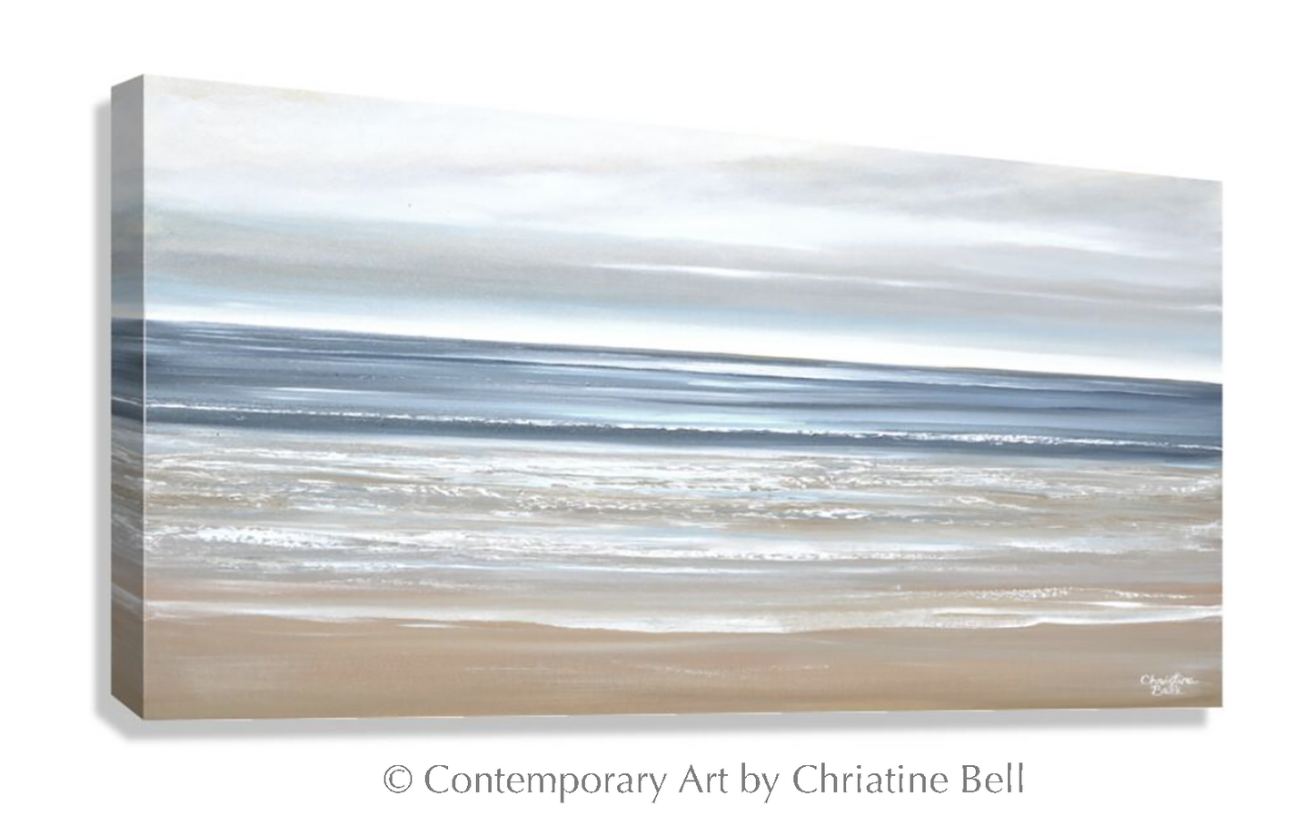 "Morning Tide II" GICLÉE PRINT, Modern Coastal Abstract Ocean Seascape Painting