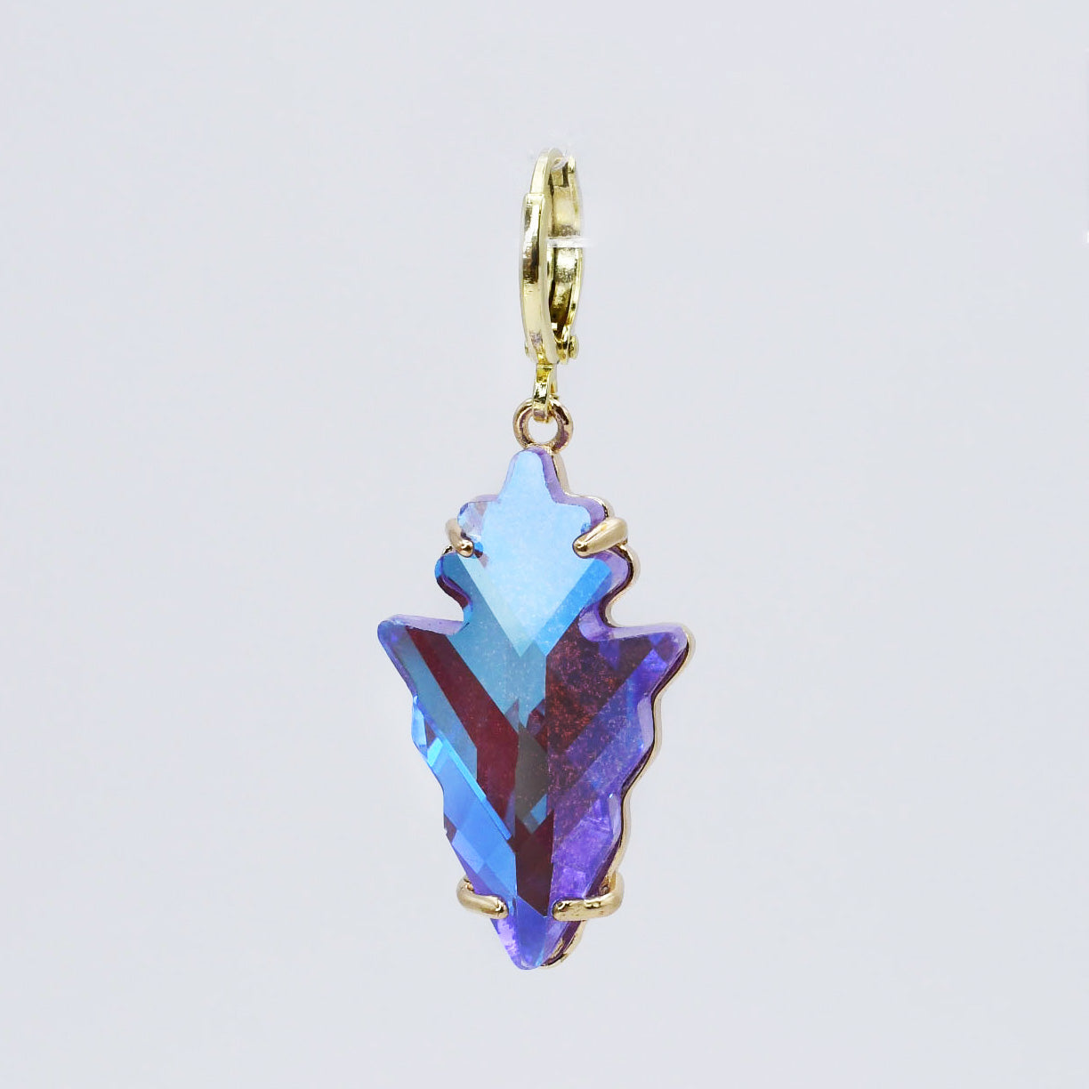 Purple Spike Stone Charm