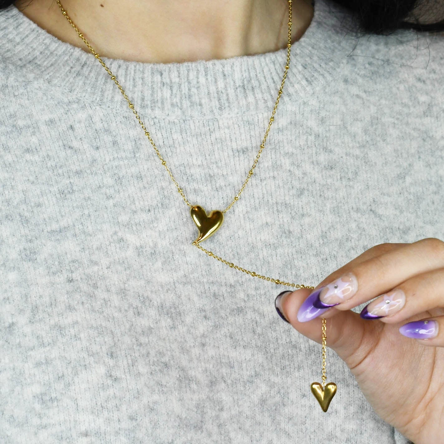 Two of a Kind Gold Necklace
