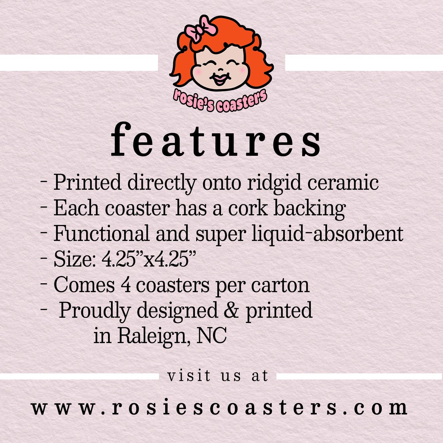 Customizable Fun Facts Coastal | Drink Coasters