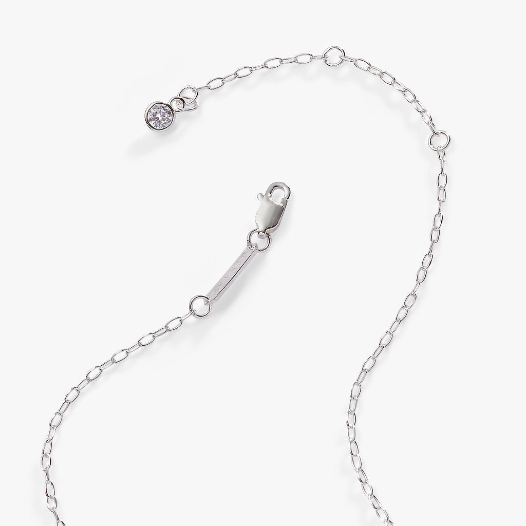 Initial N Precious Elongated Necklace