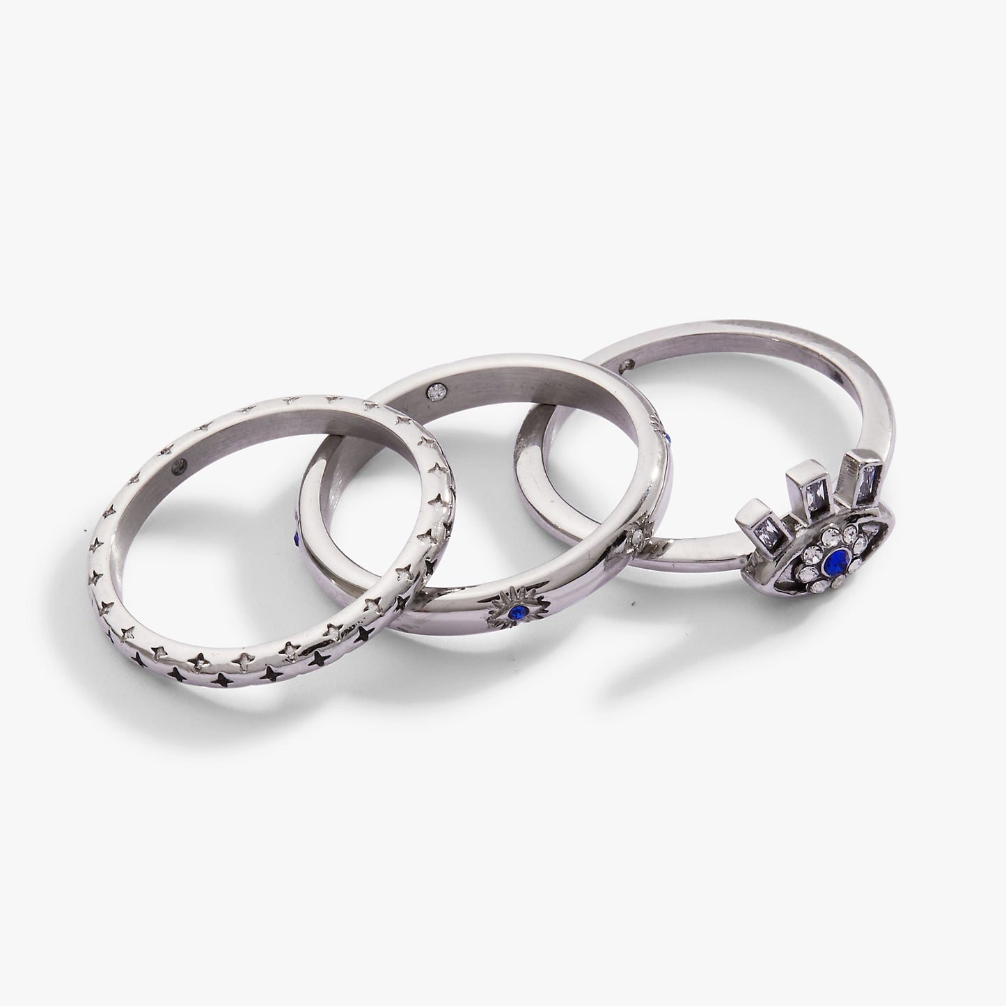 Evil Eye Stacking Ring Set of 3