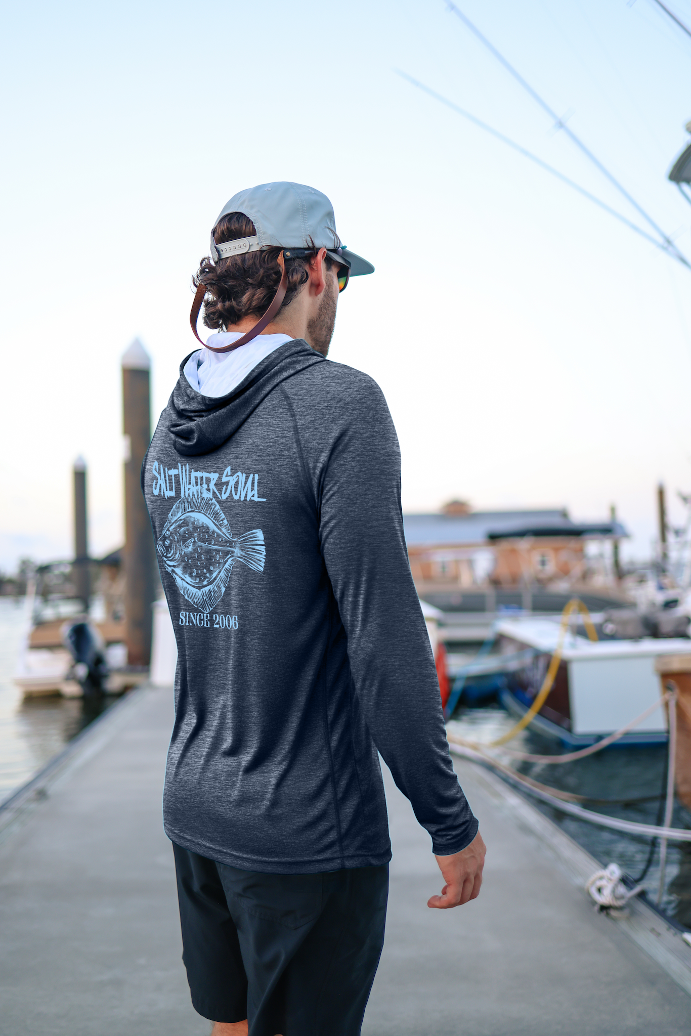 Navy Blue - Flounder Classic Performance Hoodie