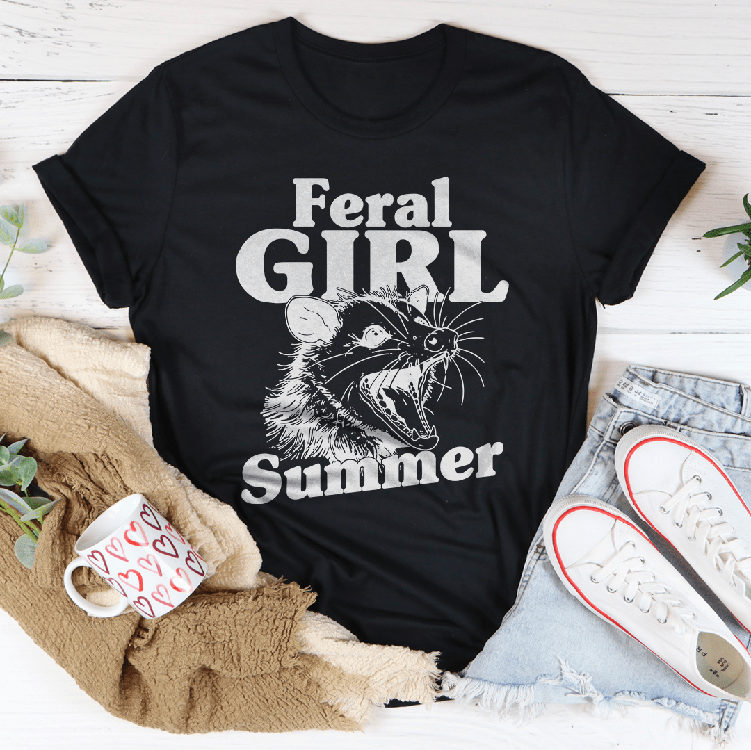 Feral Girl Summer Possum Tee
