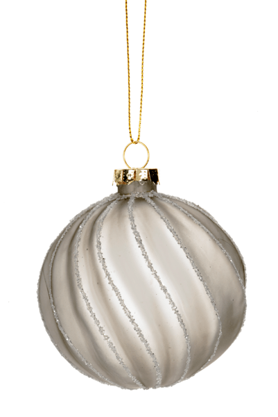 Textured Swirl Ball Ornaments - Specify color