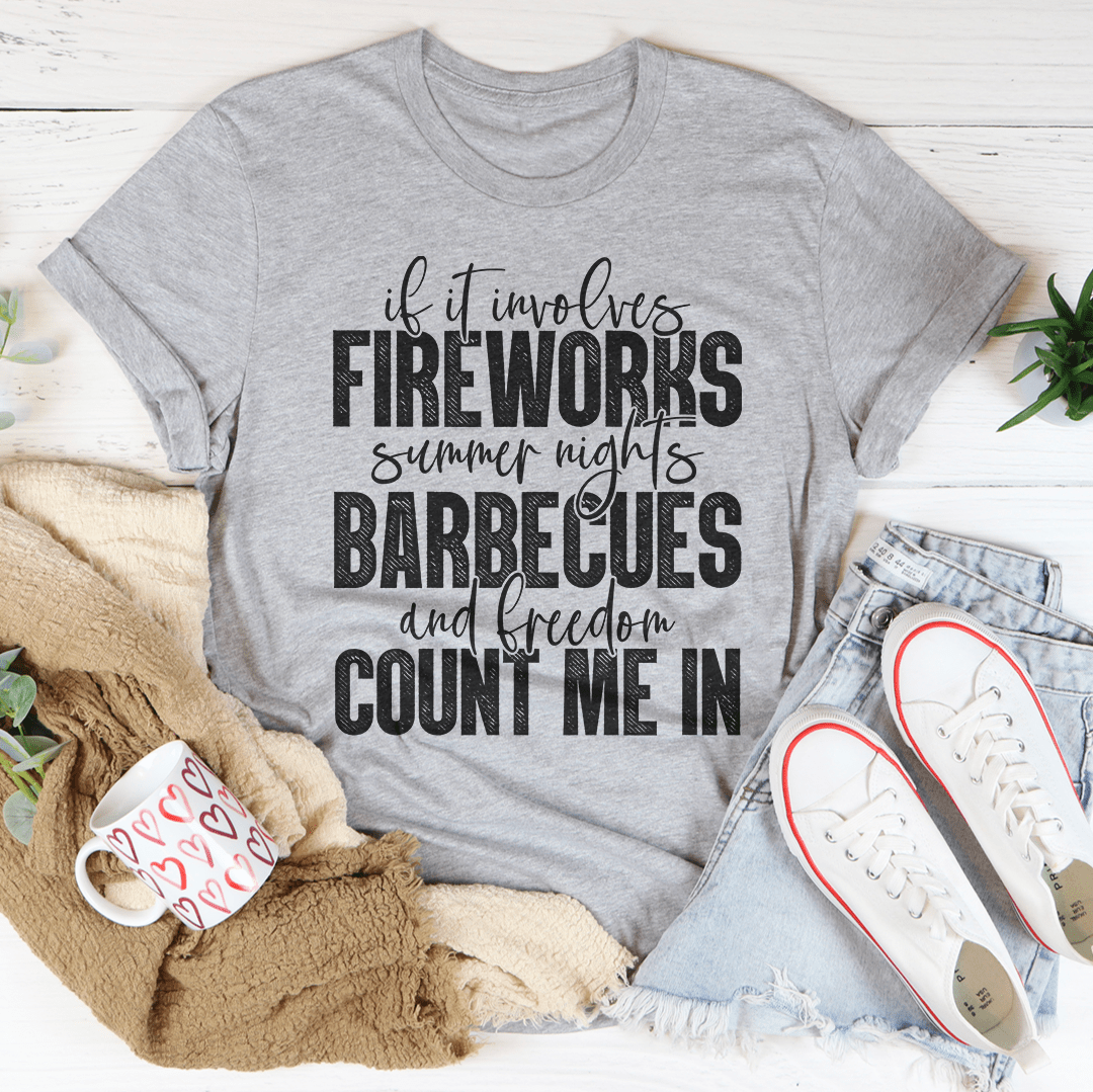 Fireworks Summer Nights BBQs & Freedom Tee