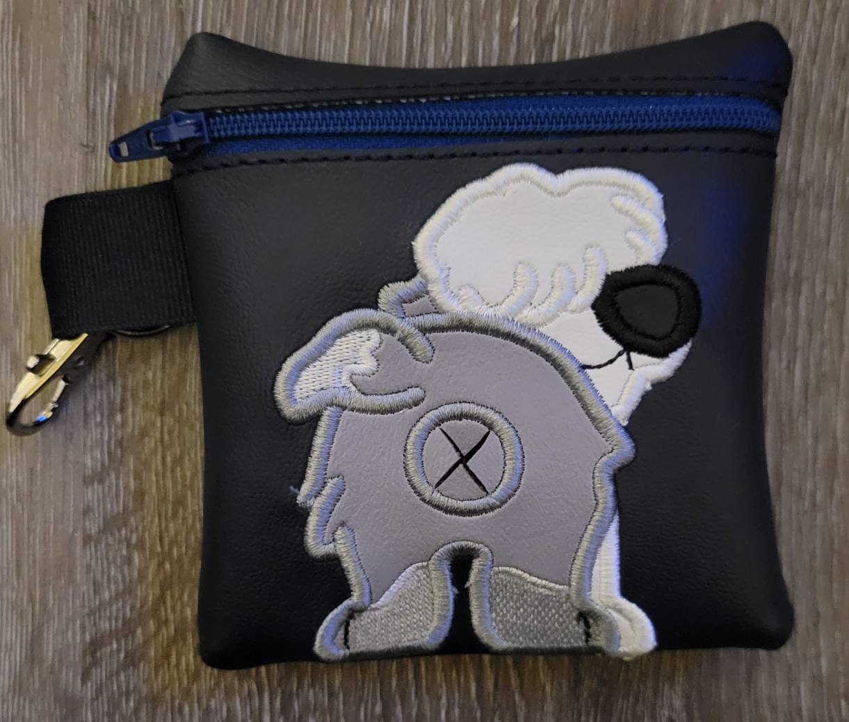 English Sheep Dog Poop Bag Pouch - gift for dog lover - Zippered poop bag holder- Gift for Dog Walker - veterinarian - dog groomer