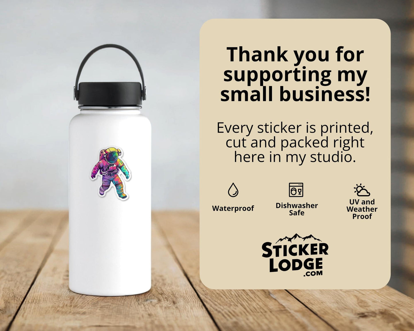 Astronaut Voyager Vinyl Sticker