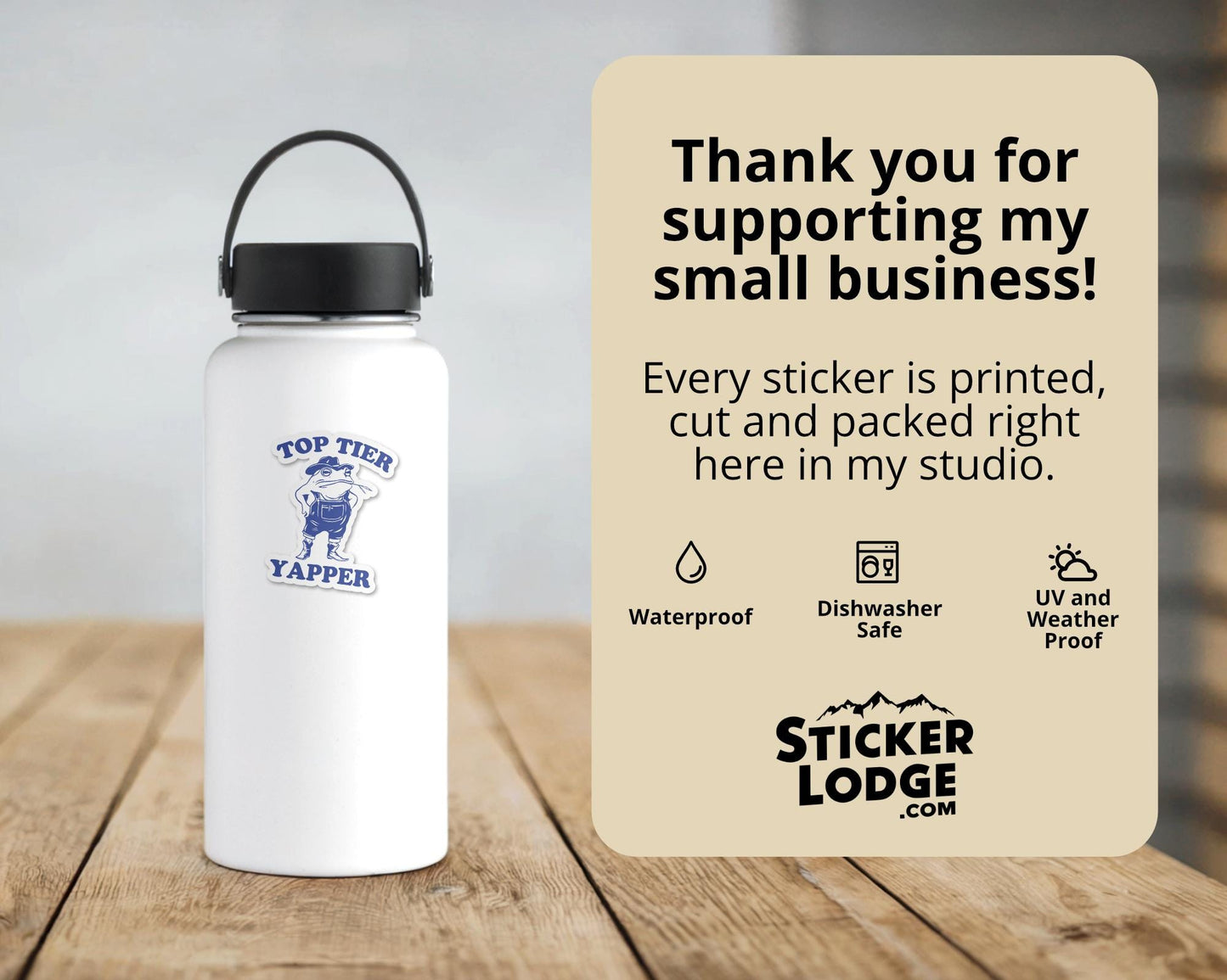 Top Tier Yapper Vinyl Sticker