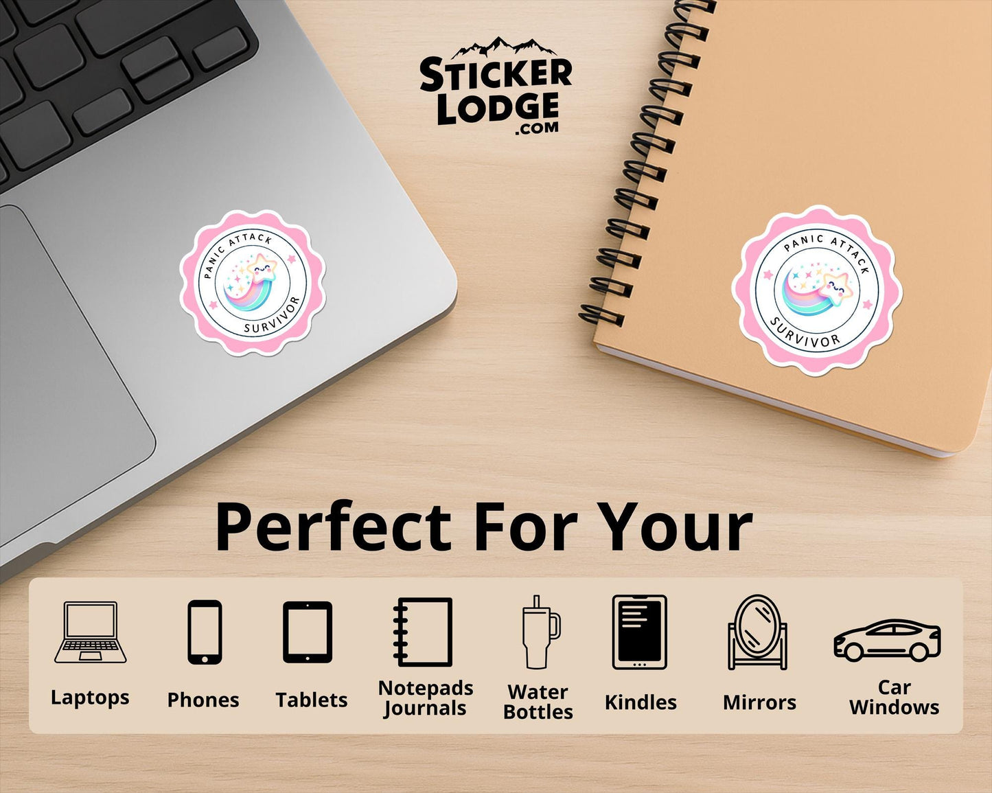 Panic Attack Survivor Vinyl Sticker