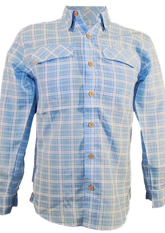 Men's Coastal Plaid Long Sleeve Shirt