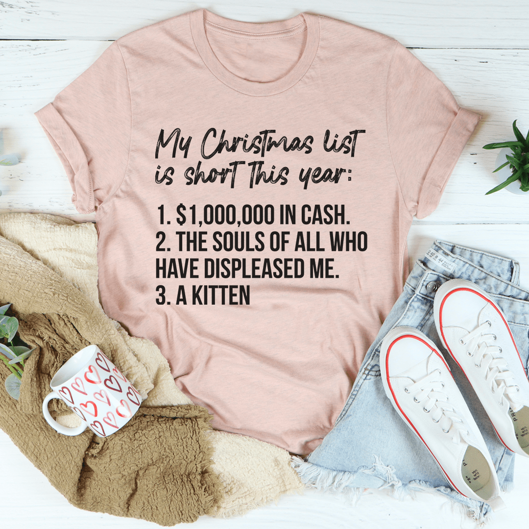 My Christmas List Tee