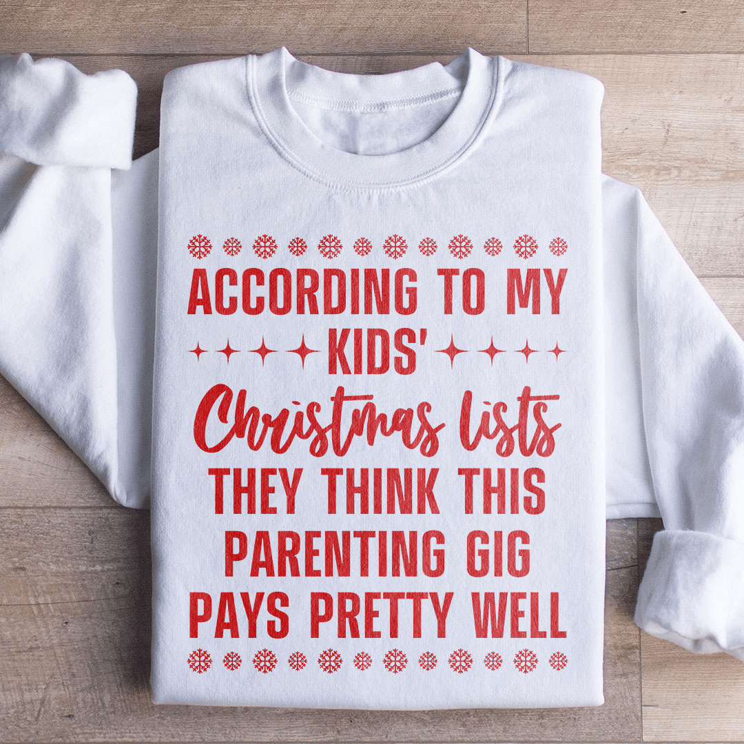 My Kids' Christmas Lists Sweatshirt
