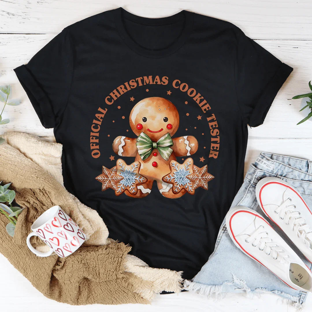 Official Christmas Cookie Tester Tee