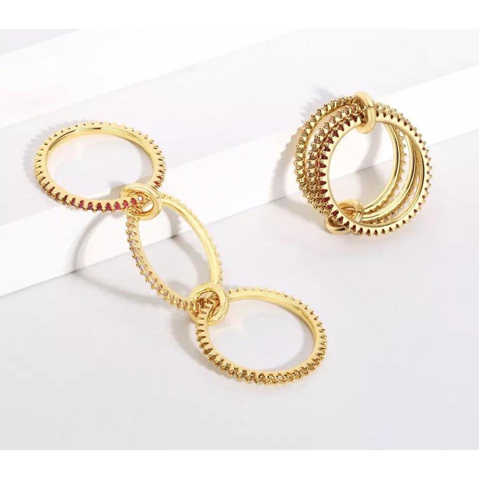 Pave Ring Set