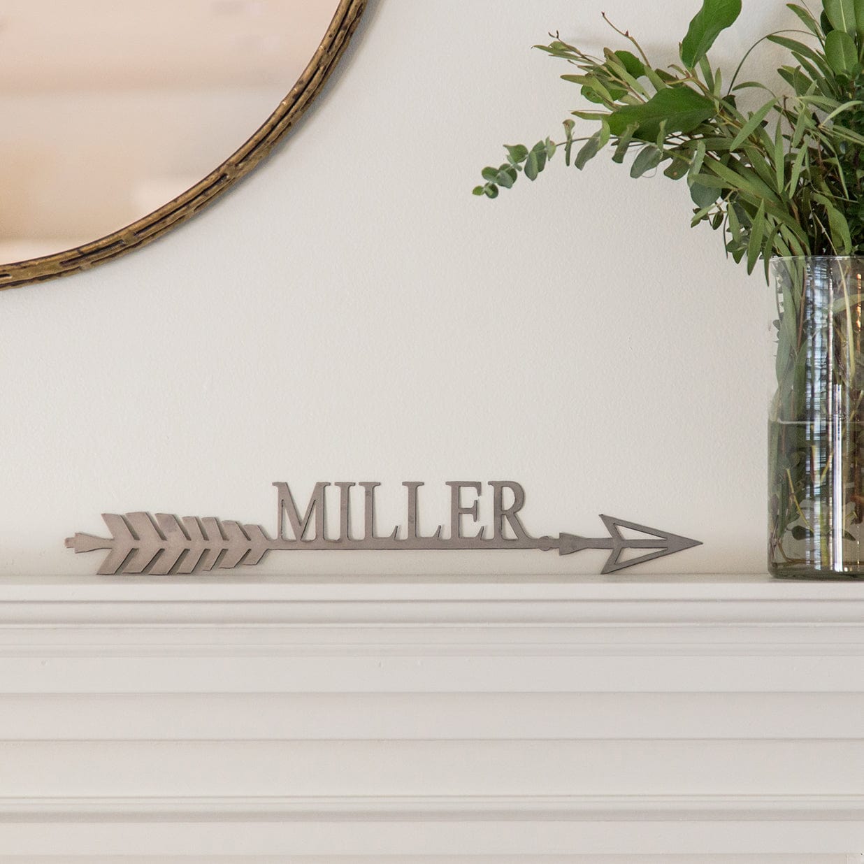 Somerset Arrow - Personalized Metal Name Sign for Wall Decor