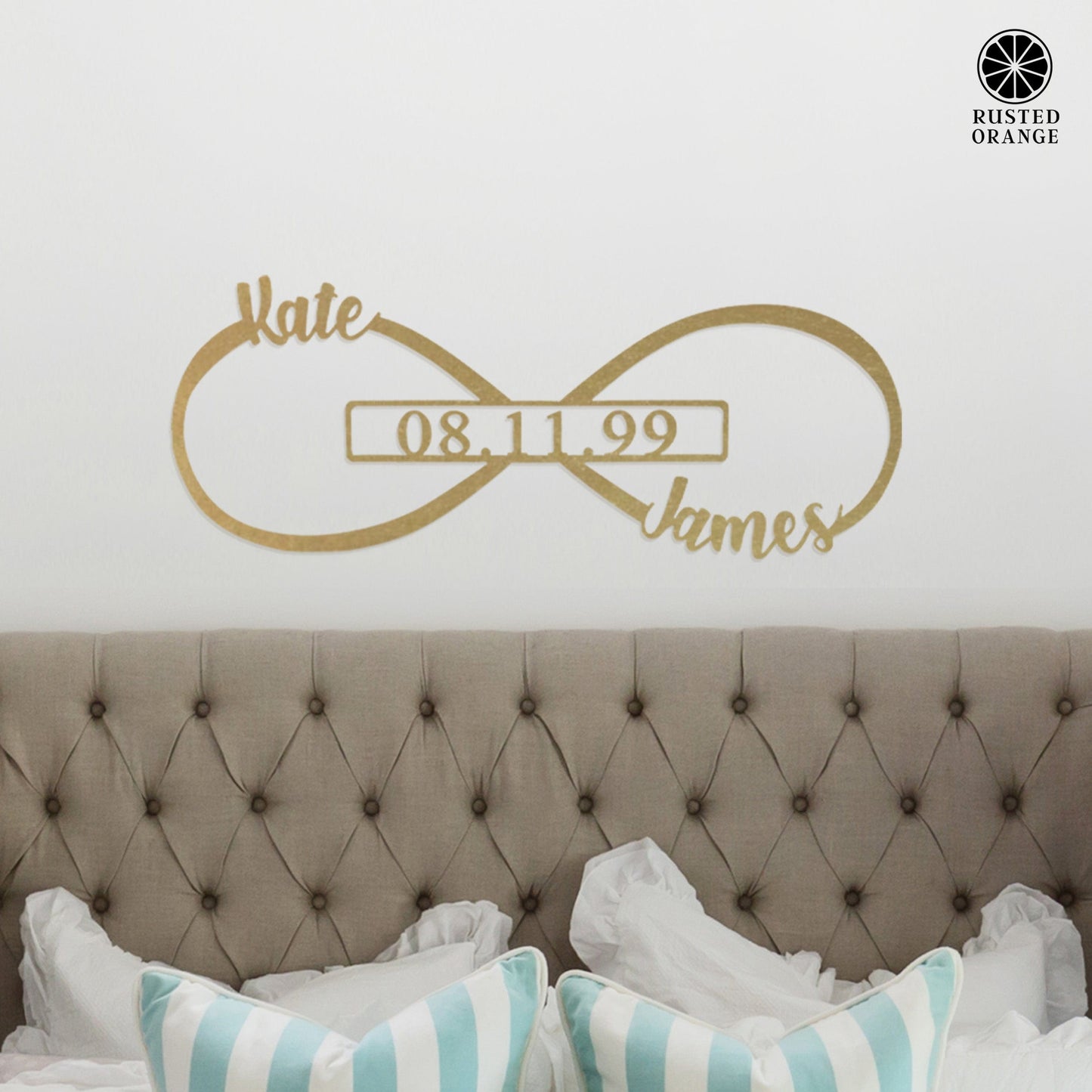 Infinity Sign- bedroom wall decor for couples, anniversary and wedding, eternity symbol