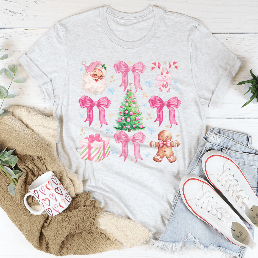 Santa Pink Coquette Tee