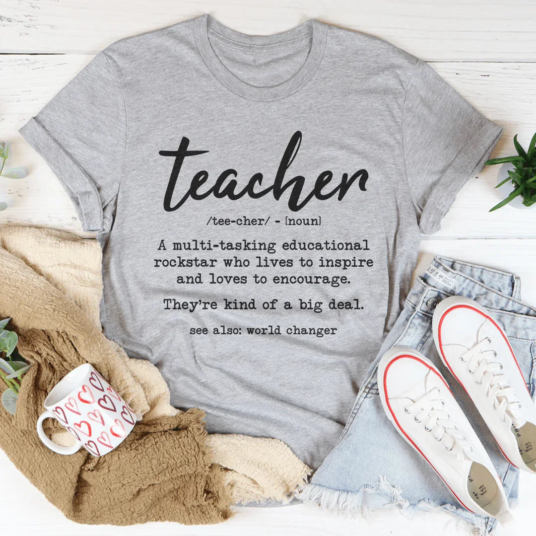 Teacher A Multi Tasking Educational Rockstar Tee