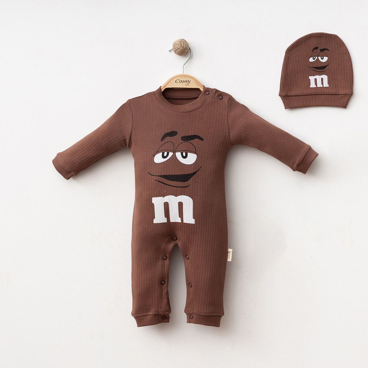 Baby Character Romper Set | Long Sleeve One-Piece with Hat