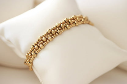 Textured Elegance Beaded Bracelet ~ Deep South Originals