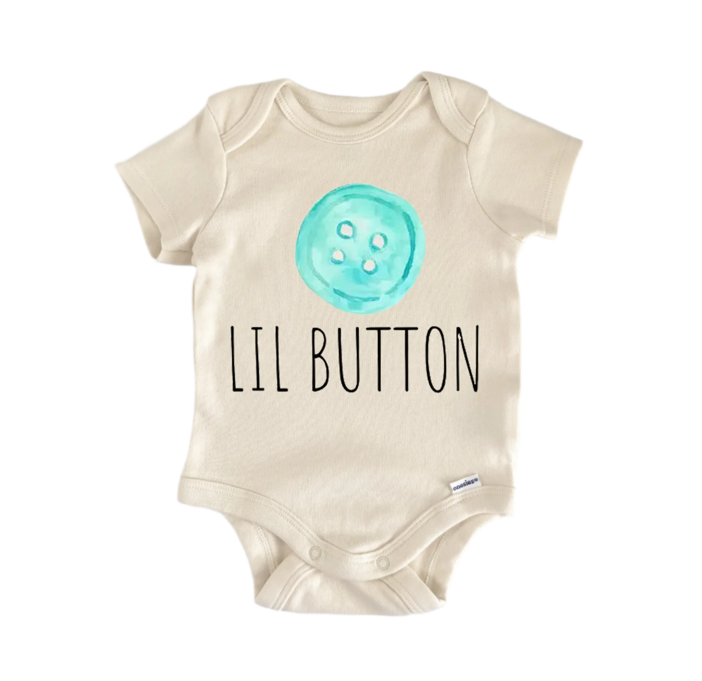 Button Newborn Baby Onesie® Bodysuit