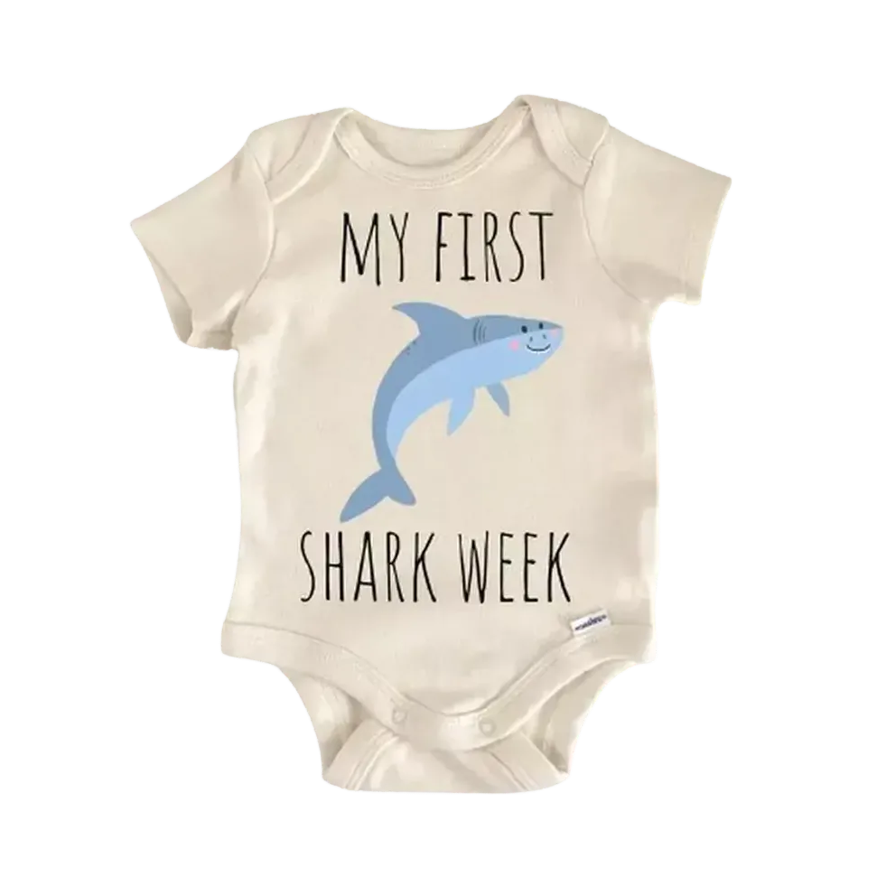 Shark Ocean Fish Newborn Baby Onesie® Bodysuit