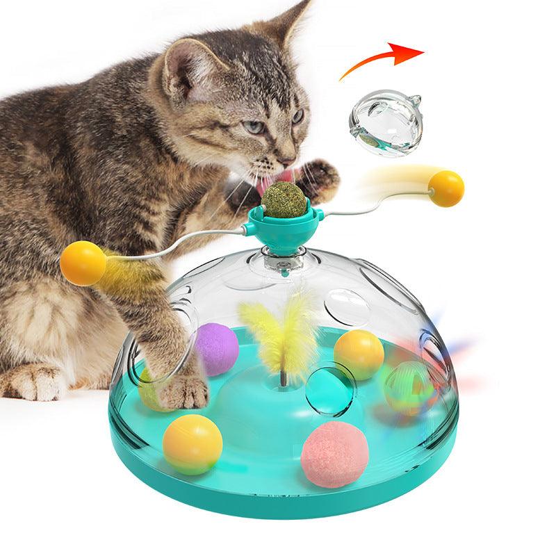 Interactive Windmill Catnip Cat Toy