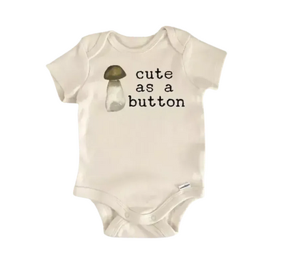 Mushroom Forager Vegan Newborn Baby Onesie® Bodysuit