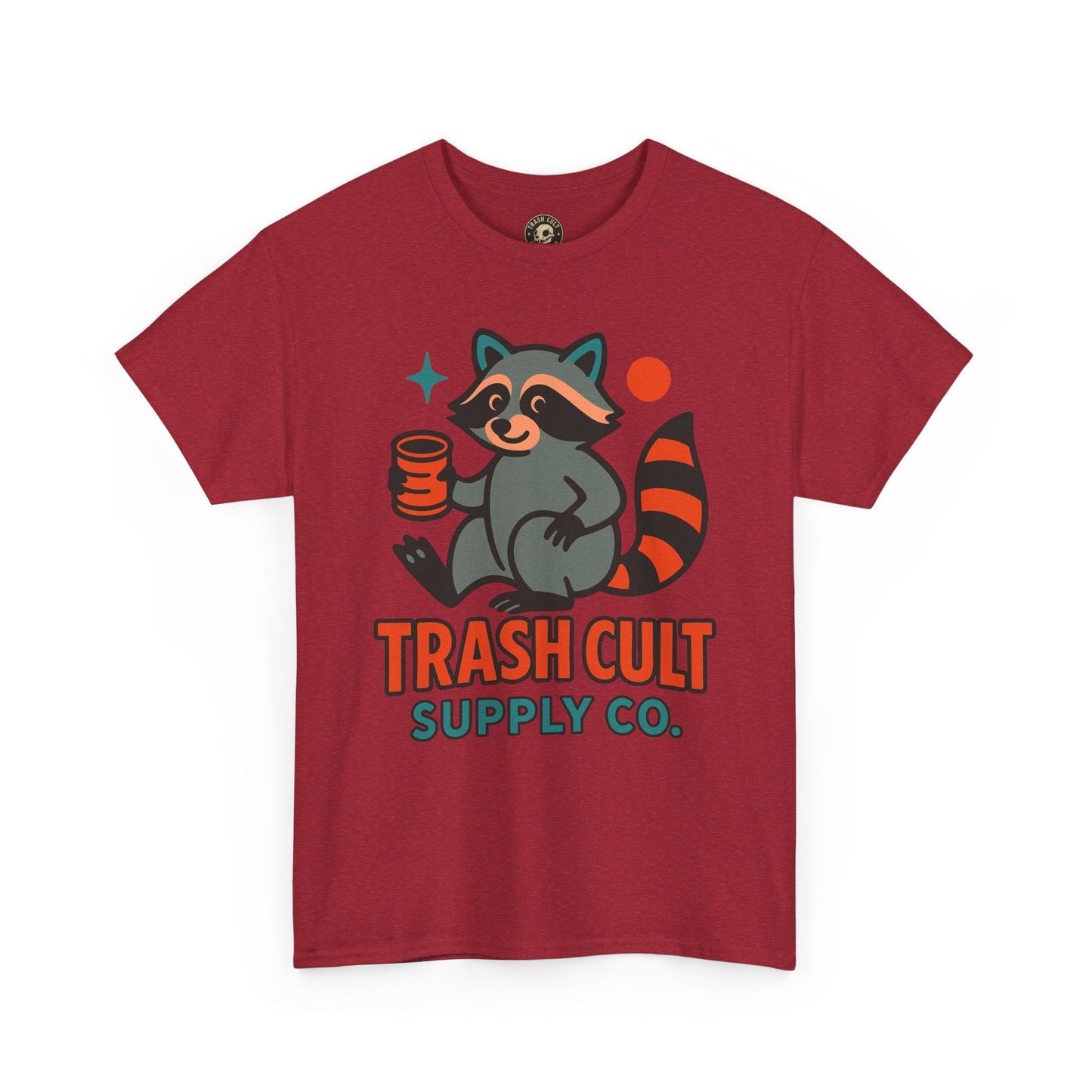 Trash Cult Supply Co. Unisex Heavy Cotton Tee, Eco-Friendly Tee, Gift for Raccoon Lovers, Cute Graphic T-Shirt, Trendy Streetwear, [...]
