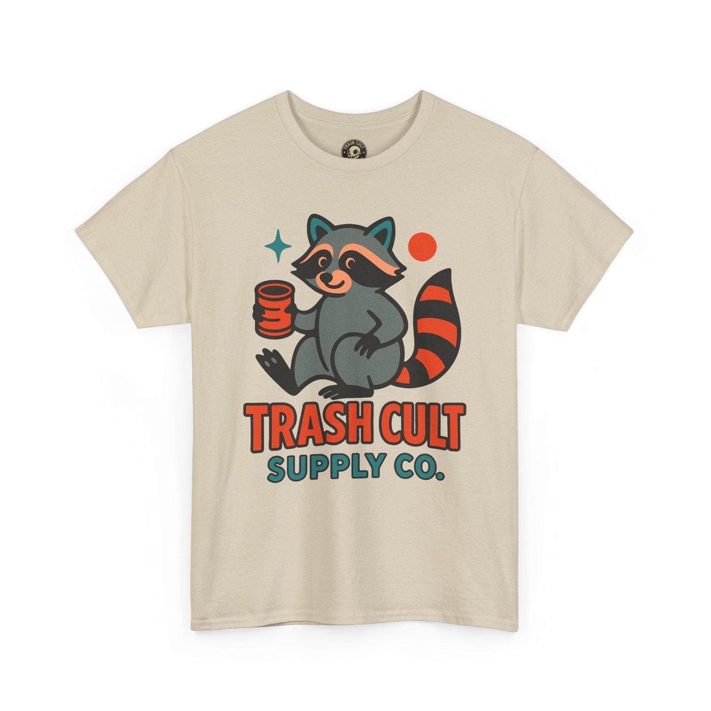 Trash Cult Supply Co. Unisex Heavy Cotton Tee, Eco-Friendly Tee, Gift for Raccoon Lovers, Cute Graphic T-Shirt, Trendy Streetwear, [...]