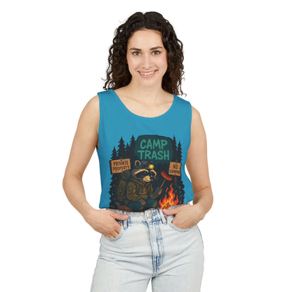 Camp Trash Raccoon Tank Top – Feral & Off-Grid Summer Shirt by Trash Cult