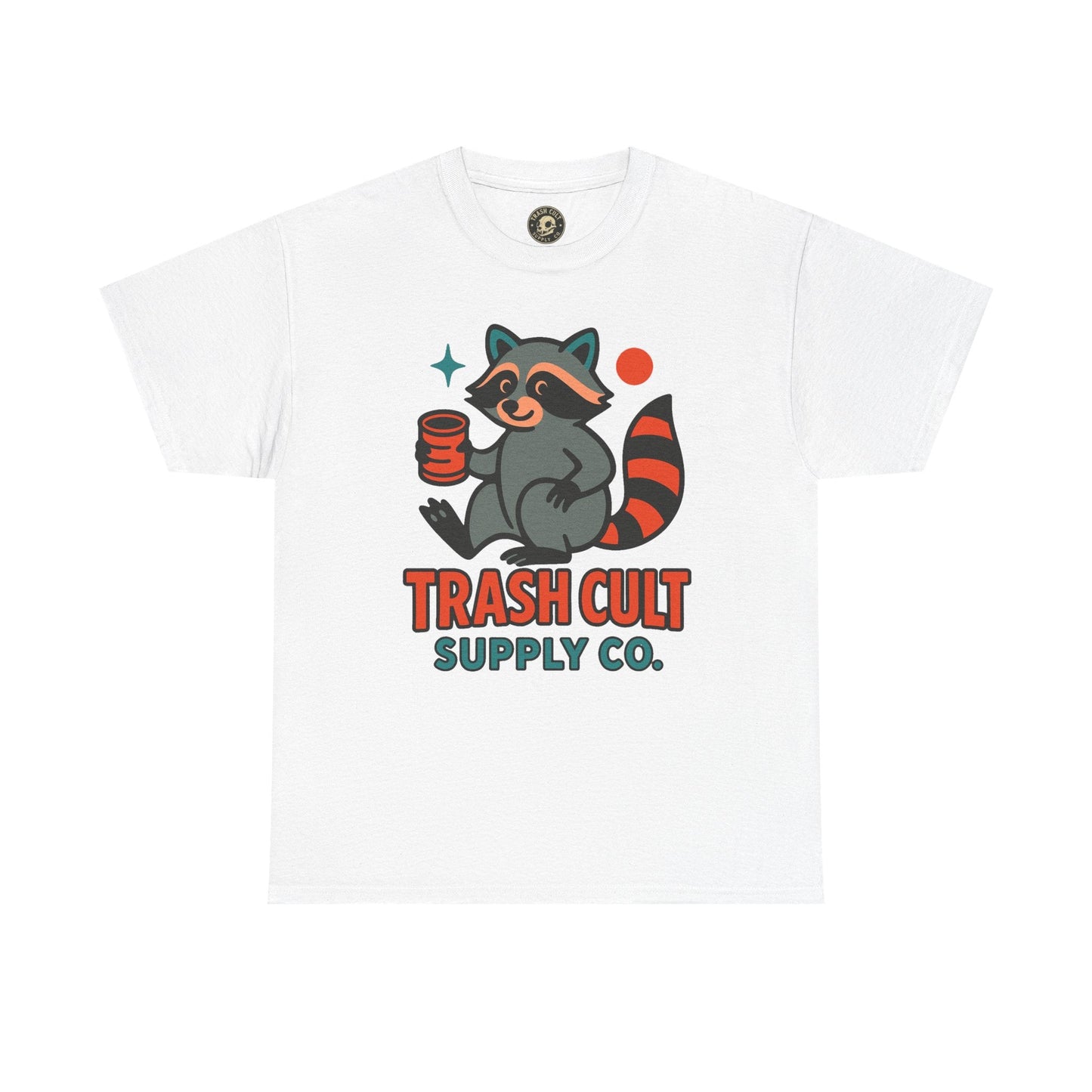 Trash Cult Supply Co. Unisex Heavy Cotton Tee, Eco-Friendly Tee, Gift for Raccoon Lovers, Cute Graphic T-Shirt, Trendy Streetwear, [...]
