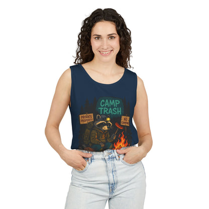Camp Trash Raccoon Tank Top – Feral & Off-Grid Summer Shirt by Trash Cult
