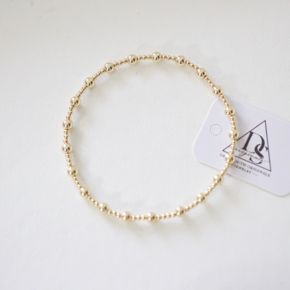 Charlie Beaded Bracelet 14k Gold Filled