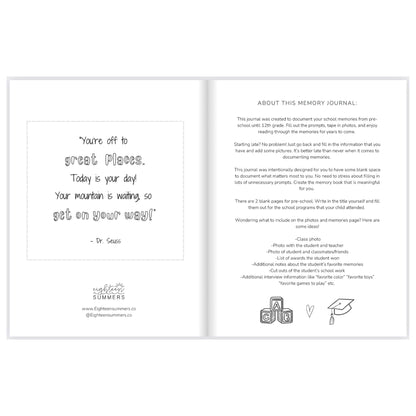 Pink Dots School Memory Journal